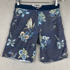 Billabong Platinum X Sundays Men's Size 28  Board Shorts Blue Floral Trunks